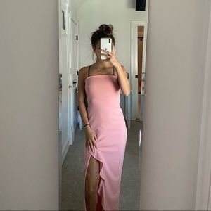 Lulus after hours strapless ruffle dress